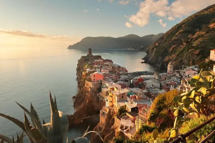 Framed Print : Vernazza, La Spezia, Liguria, Italy in the Cinque Terre region at dusk Framed Print : Vernazza, La Spezia, Liguria, Italy in the Cinque Terre region at dusk