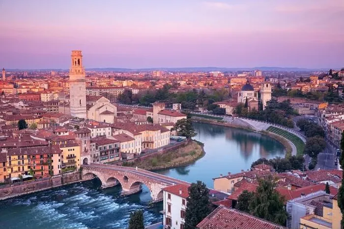 Framed Print : Verona, Italy. Aerial cityscape image of Verona, Italy at spring sunrise Framed Print : Verona, Italy. Aerial cityscape image of Verona, Italy at spring sunrise