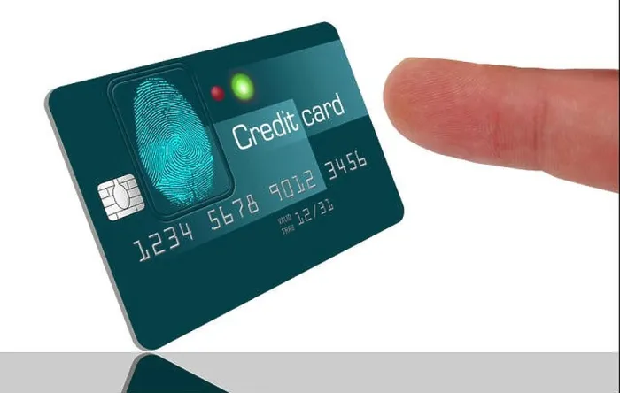 Framed Print : This is a version of a fingerprint identification credit card which could become the future of card security. This is an illustration Framed Print : This is a version of a fingerprint identification credit card which could become the future of card security. This is an illustration
