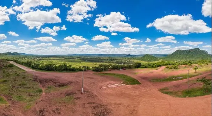Framed Print : Vertical panorama, photographed from the Cerro Pero in Paraguay Framed Print : Vertical panorama, photographed from the Cerro Pero in Paraguay