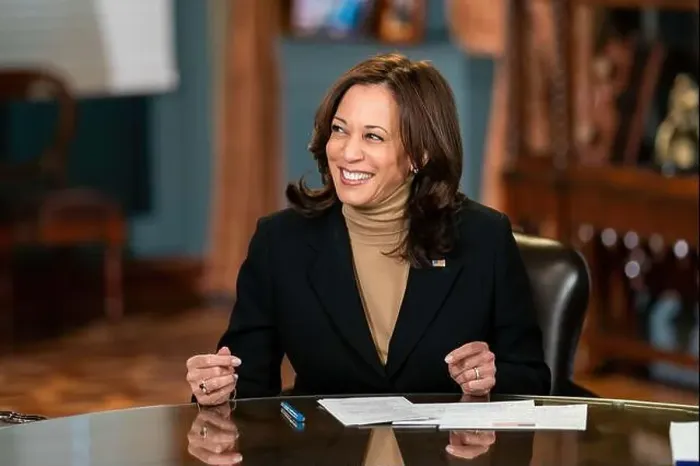 Framed Print : Vice President Kamala Harris sits for an interview with NBC's “The Today Show” Framed Print : Vice President Kamala Harris sits for an interview with NBC's “The Today Show”