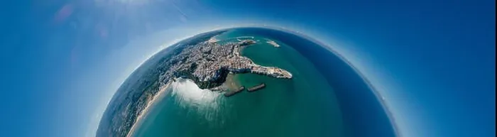 Framed Print : Vieste Apulia City Sea Coastline blue in Italy Drone 360 vr Framed Print : Vieste Apulia City Sea Coastline blue in Italy Drone 360 vr