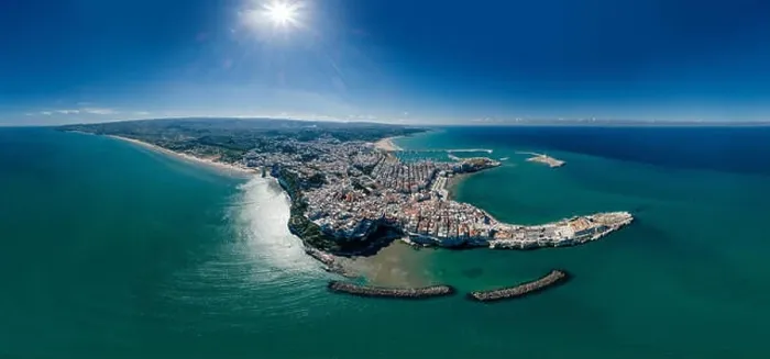 Framed Print : Vieste Apulia City Sea Coastline blue in Italy Drone 360 vr Framed Print : Vieste Apulia City Sea Coastline blue in Italy Drone 360 vr