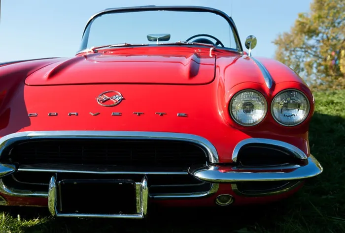 Framed Print : Front view of a 1962 Chevrolet Corvette convertible Framed Print : Front view of a 1962 Chevrolet Corvette convertible