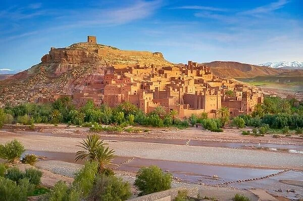 View of Ait Benhaddou Kasbah, Morocco, Africa