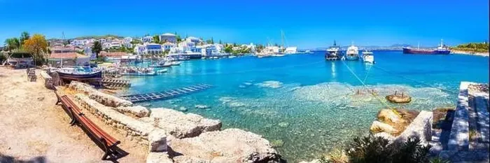Framed Print : View of the amazing island of Spetses, Greece Framed Print : View of the amazing island of Spetses, Greece