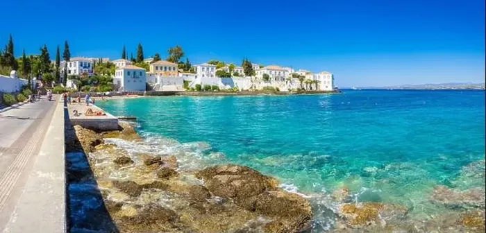 Framed Print : View of the amazing island of Spetses, Greece Framed Print : View of the amazing island of Spetses, Greece