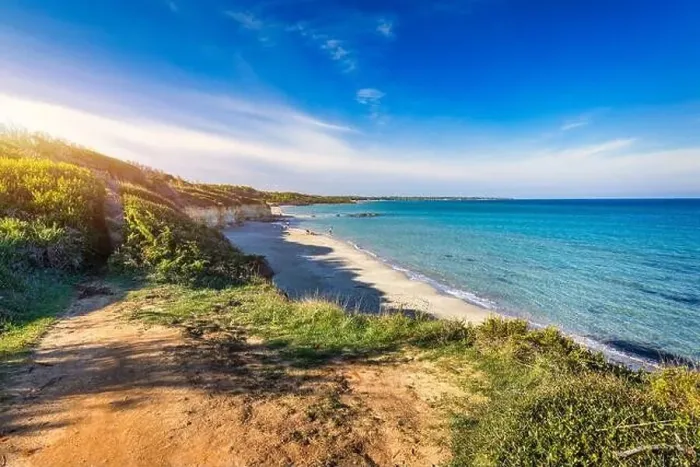 Framed Print : View of Baia dei Turchi, Puglia region Framed Print : View of Baia dei Turchi, Puglia region