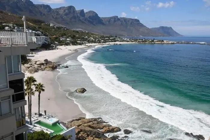 Framed Print : View at the beach of Clifton near Cape Town on South Africa Framed Print : View at the beach of Clifton near Cape Town on South Africa
