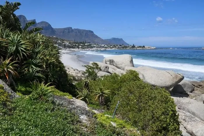 Framed Print : View at the beach of Clifton near Cape Town on South Africa Framed Print : View at the beach of Clifton near Cape Town on South Africa