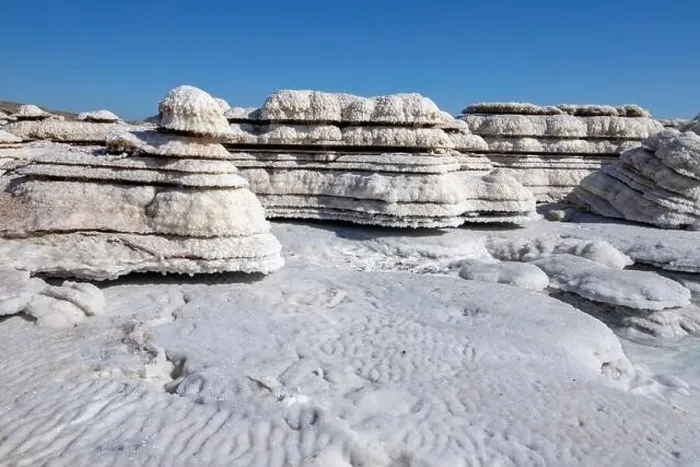 Framed Print : View of the beautiful patterns of the salt formations of the Dead Sea. Salt mushrooms Framed Print : View of the beautiful patterns of the salt formations of the Dead Sea. Salt mushrooms
