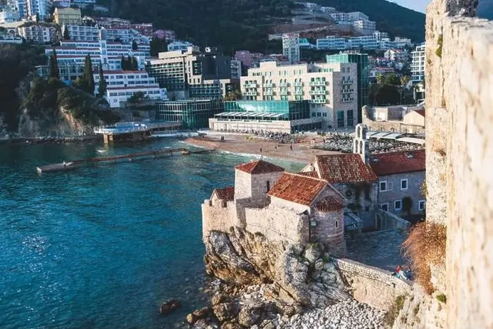 Framed Print : View of Budva old town streets Framed Print : View of Budva old town streets