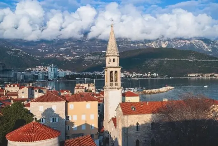 Framed Print : View of Budva old town streets Framed Print : View of Budva old town streets