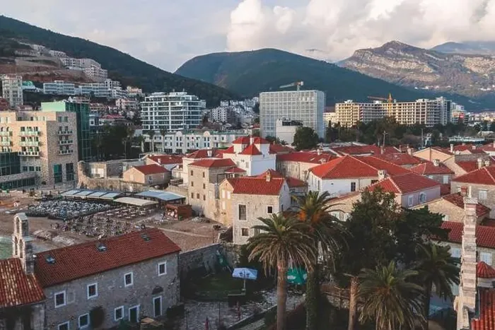 Framed Print : View of Budva old town streets Framed Print : View of Budva old town streets