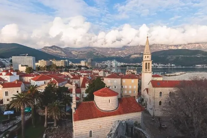 Framed Print : View of Budva old town streets Framed Print : View of Budva old town streets