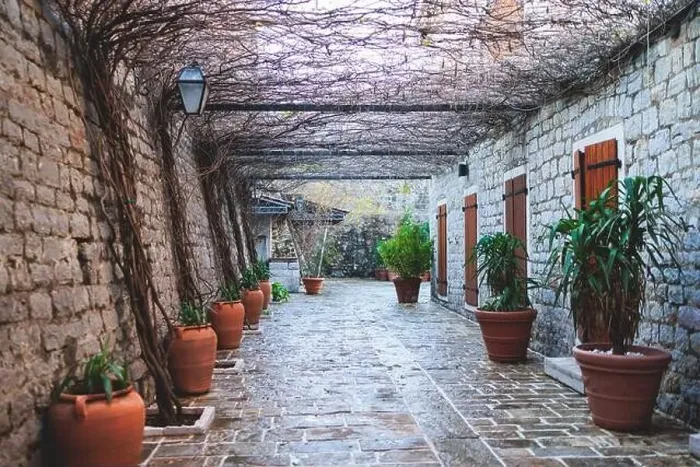 Framed Print : View of Budva old town streets Framed Print : View of Budva old town streets