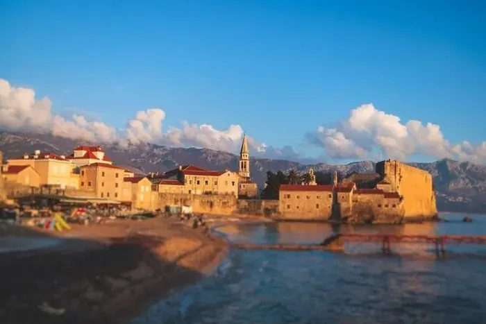 Framed Print : View of Budva old town streets Framed Print : View of Budva old town streets