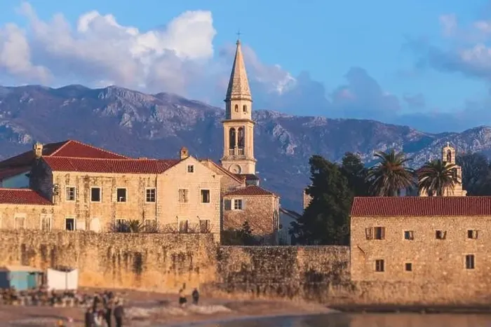 Framed Print : View of Budva old town streets Framed Print : View of Budva old town streets