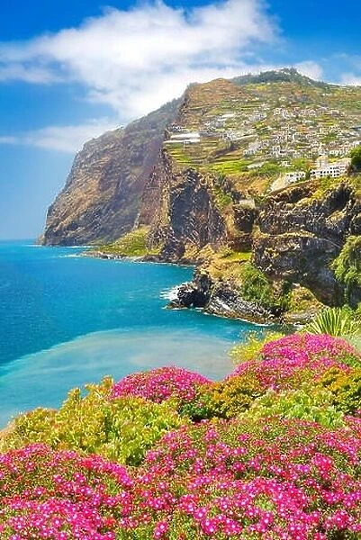 View at Cabo Girao Cliff - Camara de Lobos, Madeira island, Portugal