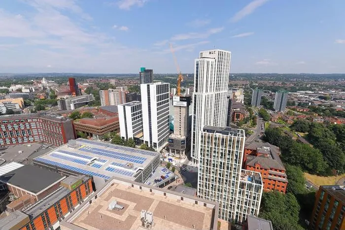 Framed Print : A view of Cirrus Point building that is currently under construction in Leeds City Centre & will be the tallest Framed Print : A view of Cirrus Point building that is currently under construction in Leeds City Centre & will be the tallest