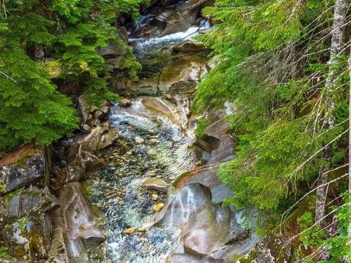 Framed Print : A view from above of Denny Creek in Washington State Framed Print : A view from above of Denny Creek in Washington State