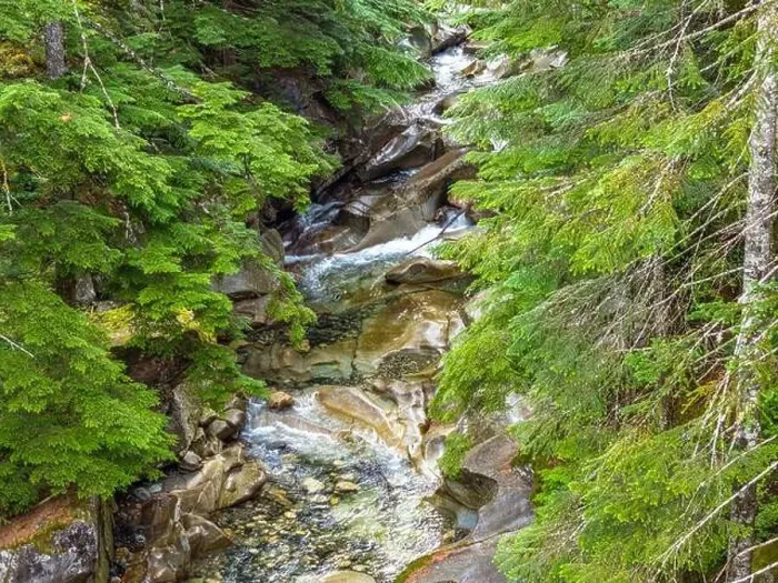 Framed Print : A view from above of Denny Creek in Washington State Framed Print : A view from above of Denny Creek in Washington State