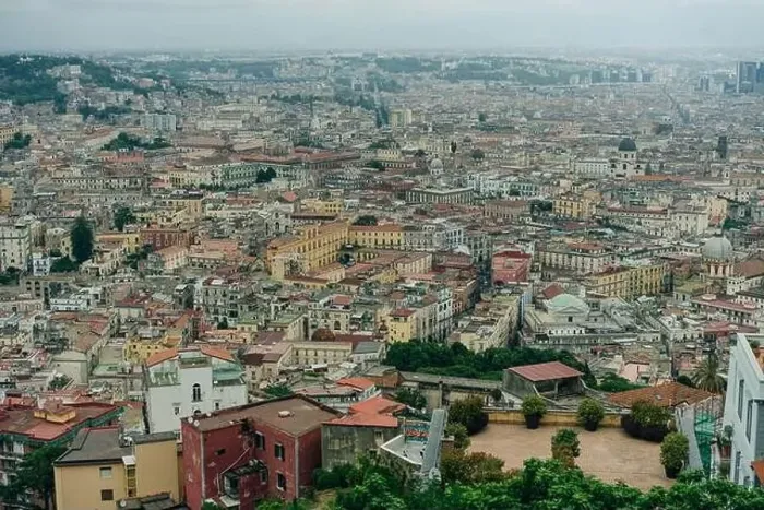 Framed Print : Top view of downtown Naples, Italy. High quality photo Framed Print : Top view of downtown Naples, Italy. High quality photo