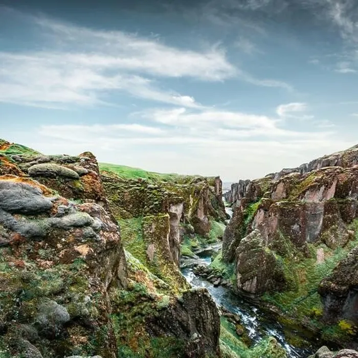 Framed Print : View on famous Fjadrargljufur canyon in South east Iceland, Europe. Landscape photography Framed Print : View on famous Fjadrargljufur canyon in South east Iceland, Europe. Landscape photography