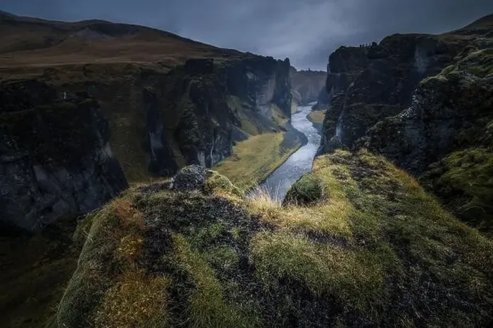 Framed Print : View of the Fjadrargljufur canyon in Iceland Framed Print : View of the Fjadrargljufur canyon in Iceland