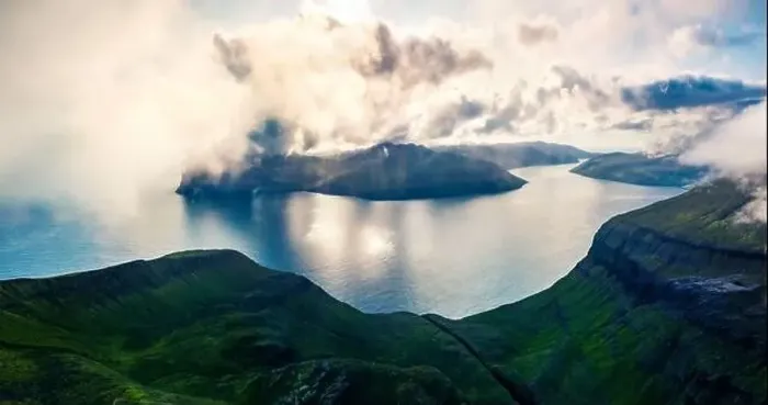 Framed Print : View from flying drone. Dramatic morning view of popular tourist destination - Sornfelli Framed Print : View from flying drone. Dramatic morning view of popular tourist destination - Sornfelli