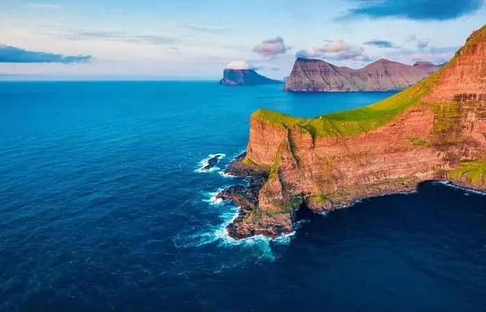 Framed Print : View from flying drone. Splendid sunset on Kallur Lighthouse Framed Print : View from flying drone. Splendid sunset on Kallur Lighthouse