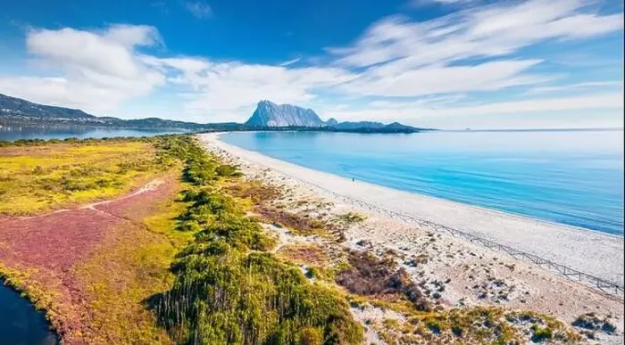 Framed Print : View from flying drone. Superb summer view of La Cinta beach Framed Print : View from flying drone. Superb summer view of La Cinta beach