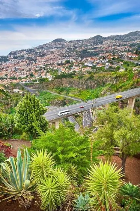 Framed Print : View of the Funchal from Botanical gardens, Funchal, Madeira Island, Portugal Framed Print : View of the Funchal from Botanical gardens, Funchal, Madeira Island, Portugal