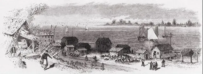 Framed Print : View of Greenwich Cove. East Geenwich. 1890 Framed Print : View of Greenwich Cove. East Geenwich. 1890