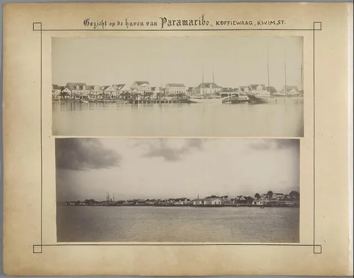 Framed Print : View of the harbor of Paramaribo Framed Print : View of the harbor of Paramaribo