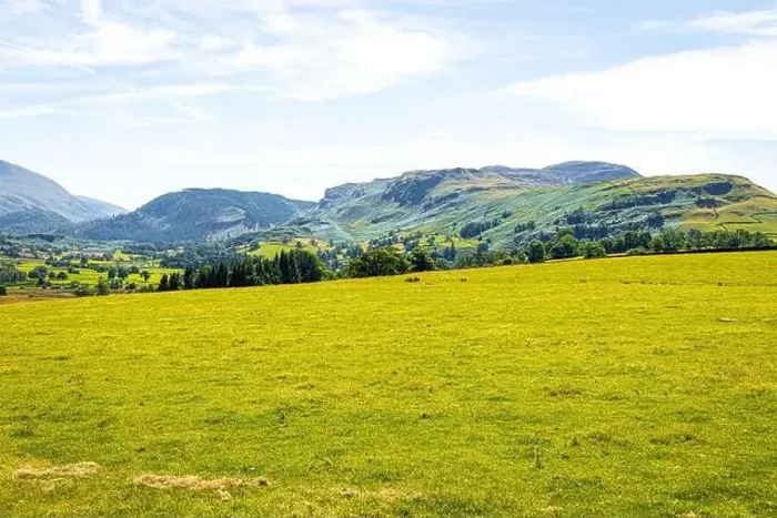 Framed Print : View of hills around Keswick in Lake District, a region and national park in Cumbria in northwest England Framed Print : View of hills around Keswick in Lake District, a region and national park in Cumbria in northwest England