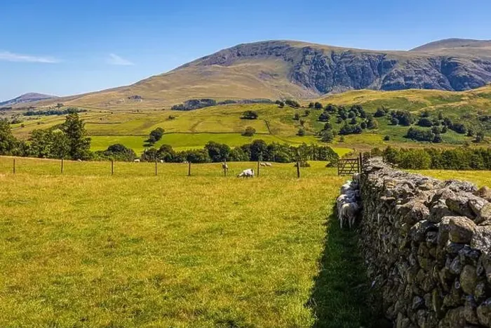 Framed Print : View of hills around Keswick in Lake District, a region and national park in Cumbria in northwest England Framed Print : View of hills around Keswick in Lake District, a region and national park in Cumbria in northwest England