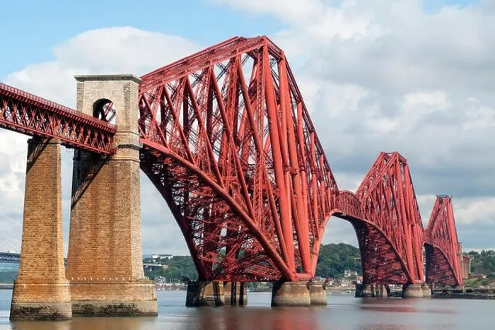Framed Print : View of historic forth Railway Bridge from South Queensferry in Scotland, United Kingdom Framed Print : View of historic forth Railway Bridge from South Queensferry in Scotland, United Kingdom