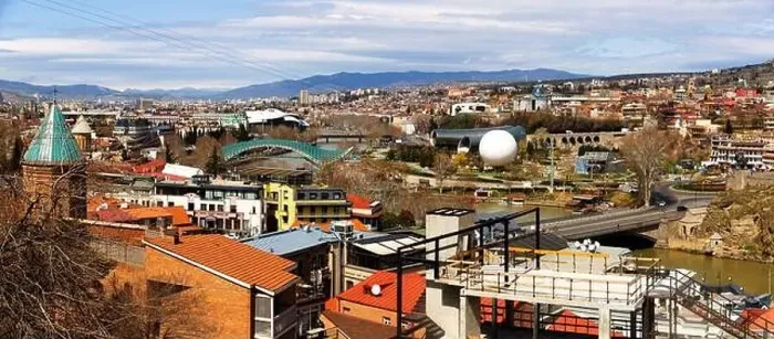 Framed Print : View of the historical center of Tbilisi Framed Print : View of the historical center of Tbilisi