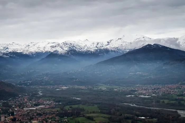 Framed Print : View of the Italian alps from the air Framed Print : View of the Italian alps from the air