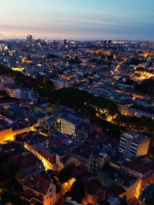 Framed Print : View of Lisbon at night Framed Print : View of Lisbon at night