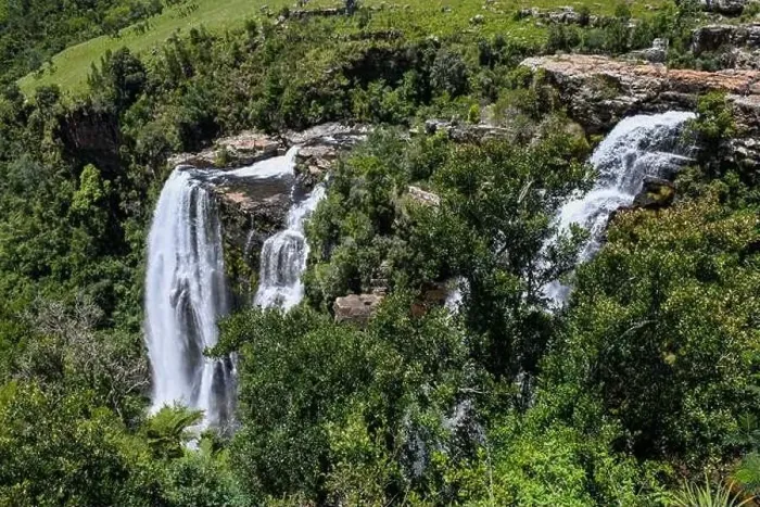 Framed Print : View at Lisbon waterfall near Graskop on South Africa Framed Print : View at Lisbon waterfall near Graskop on South Africa