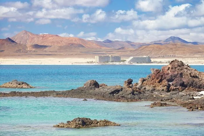Framed Print : View from Lobos Island to Fuerteventura Island, Spain, Canary Islands Framed Print : View from Lobos Island to Fuerteventura Island, Spain, Canary Islands