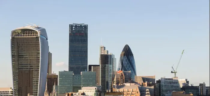 Framed Print : View of London skyline, City of London, UK