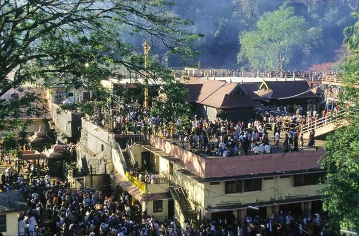 Framed Print : view of lord ayyappa temple in sabarimala, kerala, india