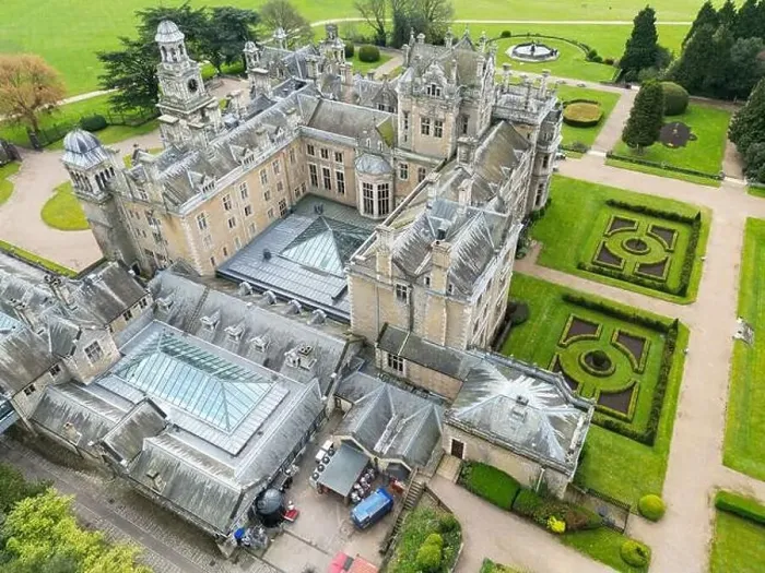 Framed Print : Top down view of magnificent 18th century hall now used as a premier hotel Framed Print : Top down view of magnificent 18th century hall now used as a premier hotel