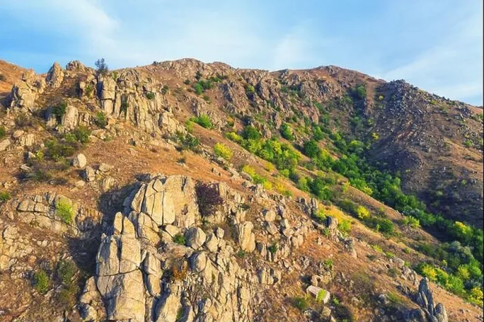 Framed Print : Top view over mountain trail landscape. Aerial drone view Framed Print : Top view over mountain trail landscape. Aerial drone view