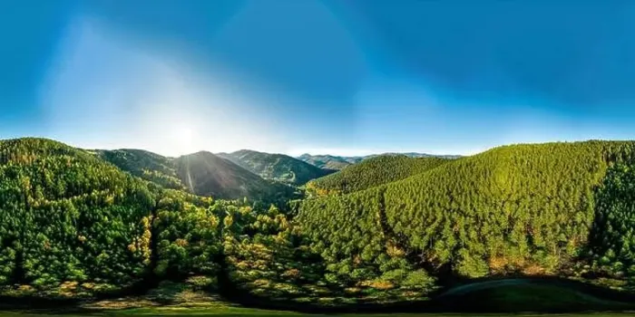 Framed Print : View above a multi-colored valley in the Vosges Framed Print : View above a multi-colored valley in the Vosges