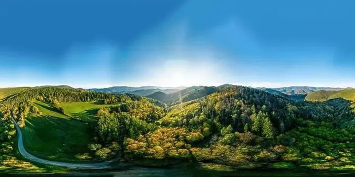 Framed Print : View above a multi-colored valley in the Vosges Framed Print : View above a multi-colored valley in the Vosges