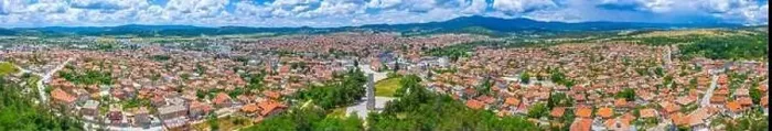 Framed Print : View of Panagyurishte town in Bulgaria from the National memorial complex Apriltsi Framed Print : View of Panagyurishte town in Bulgaria from the National memorial complex Apriltsi
